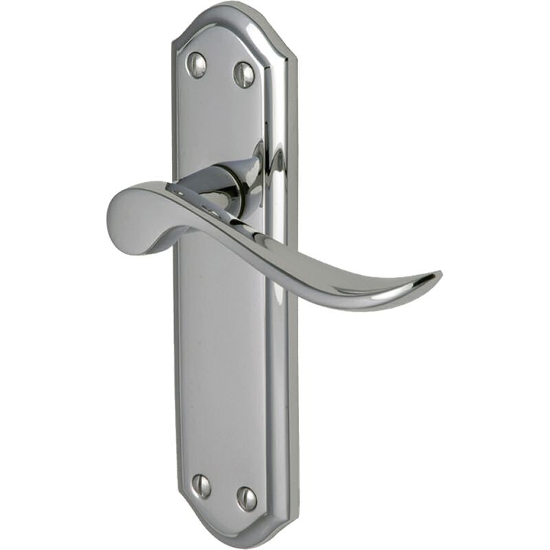 Sandown handle lever latch polished chrome